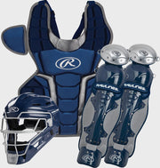 Rawlings Renegade Series Intermediate Catchers Set - Navy/Silver