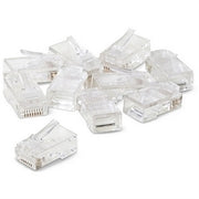 RJ45M FLAT MODULAR PLUG * KIT OF 100 RJ45 CONNECTRS