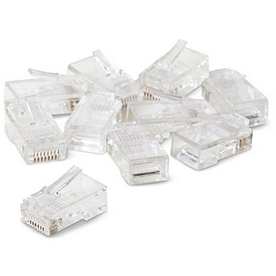 RJ45M FLAT MODULAR PLUG * KIT OF 100 RJ45 CONNECTRS