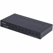 StarTech.com 8-Port DisplayPort KVM Switch with 1U Rack Mount Kit 4K 60Hz DP 1.2 Push-Button & Hotkey Switching 4-Port USB Hub OS Independent TAA Comp