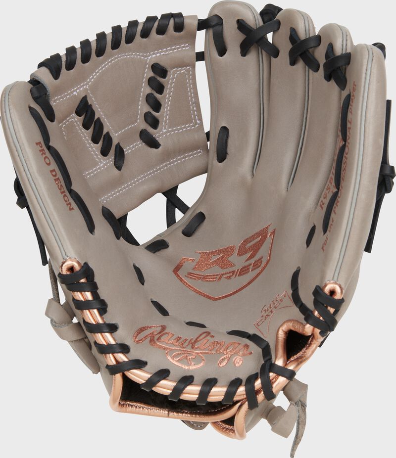 Rawlings R9 Contour Series 11.5-Inch Softball Glove - Right Hand Thrower - Gray