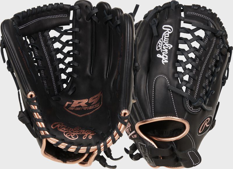 Rawlings R9 Series 12-Inch Softball Glove - Right Hand Thrower - Black