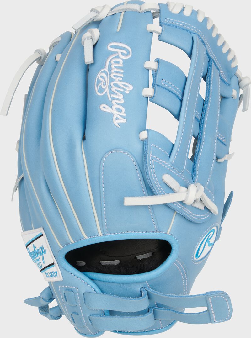 Rawlings R9 Series 12-Inch Softball Glove - Right Hand Thrower - Columbia Blue