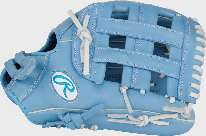 Rawlings R9 Series 12-Inch Softball Glove - Right Hand Thrower - Columbia Blue