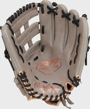 Rawlings R9 Contour Series 12-Inch Softball Glove - Left Hand Thrower - Gray