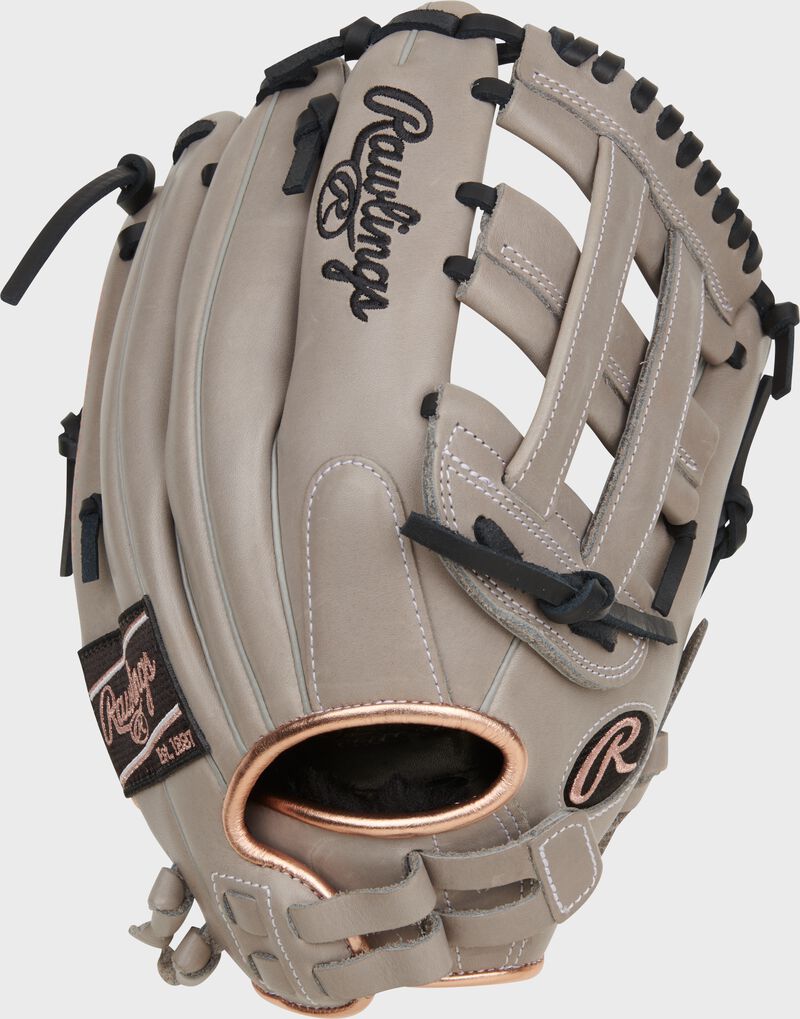 Rawlings R9 Contour Series 12-Inch Softball Glove - Left Hand Thrower - Gray
