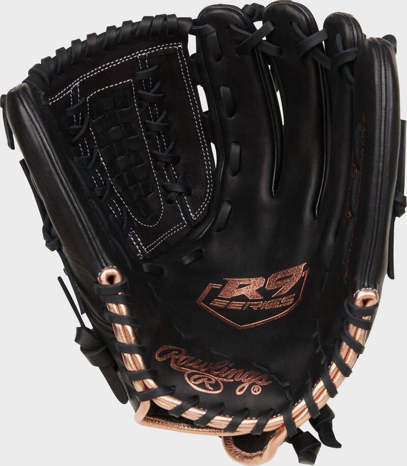 Rawlings R9 Series 12.5-Inch Softball Glove - Left Hand Thrower - Black