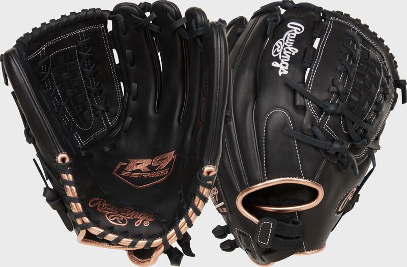 Rawlings R9 Series 12.5-Inch Softball Glove - Right Hand Thrower - Black