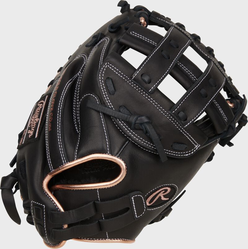 Rawlings R9 Series Catchers Mitt 33-Inch Softball Glove - Right Hand Thrower - Black