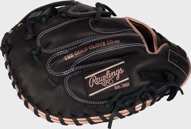 Rawlings R9 Series Catchers Mitt 33-Inch Softball Glove - Right Hand Thrower - Black