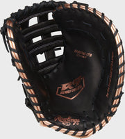Rawlings R9 Series First Base Mitt 12.5-Inch Softball Glove - Left Hand Thrower - Black