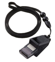 Whistles Sports Equipment BLAZZA® Whistle. Includes Lanyard, Black