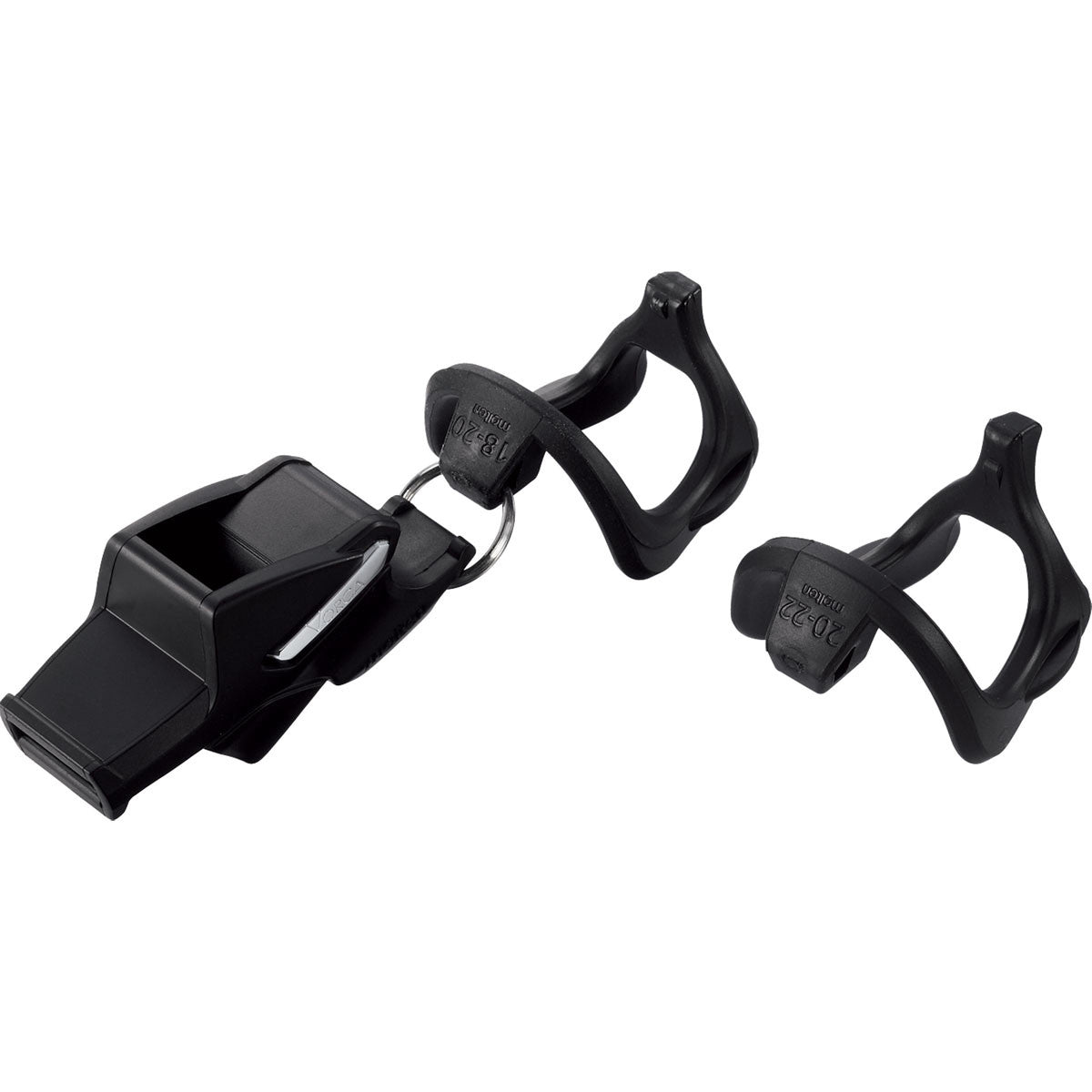 Whistles Sports Equipment VORCA® Whistle. Includes Finger Flip, Black