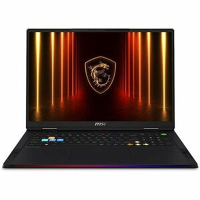 MSI - 18" Gaming Laptop 3840 X 2400 () - Intel Core Ultra 9 285HX with 64GB Memory - GeForce RTX 5090 - 2 TB SSD - Core Black, Black