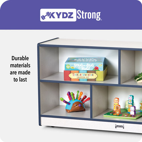 Rainbow Accents® 10 Section Wall Mount Coat Locker - with Trays  - Gray