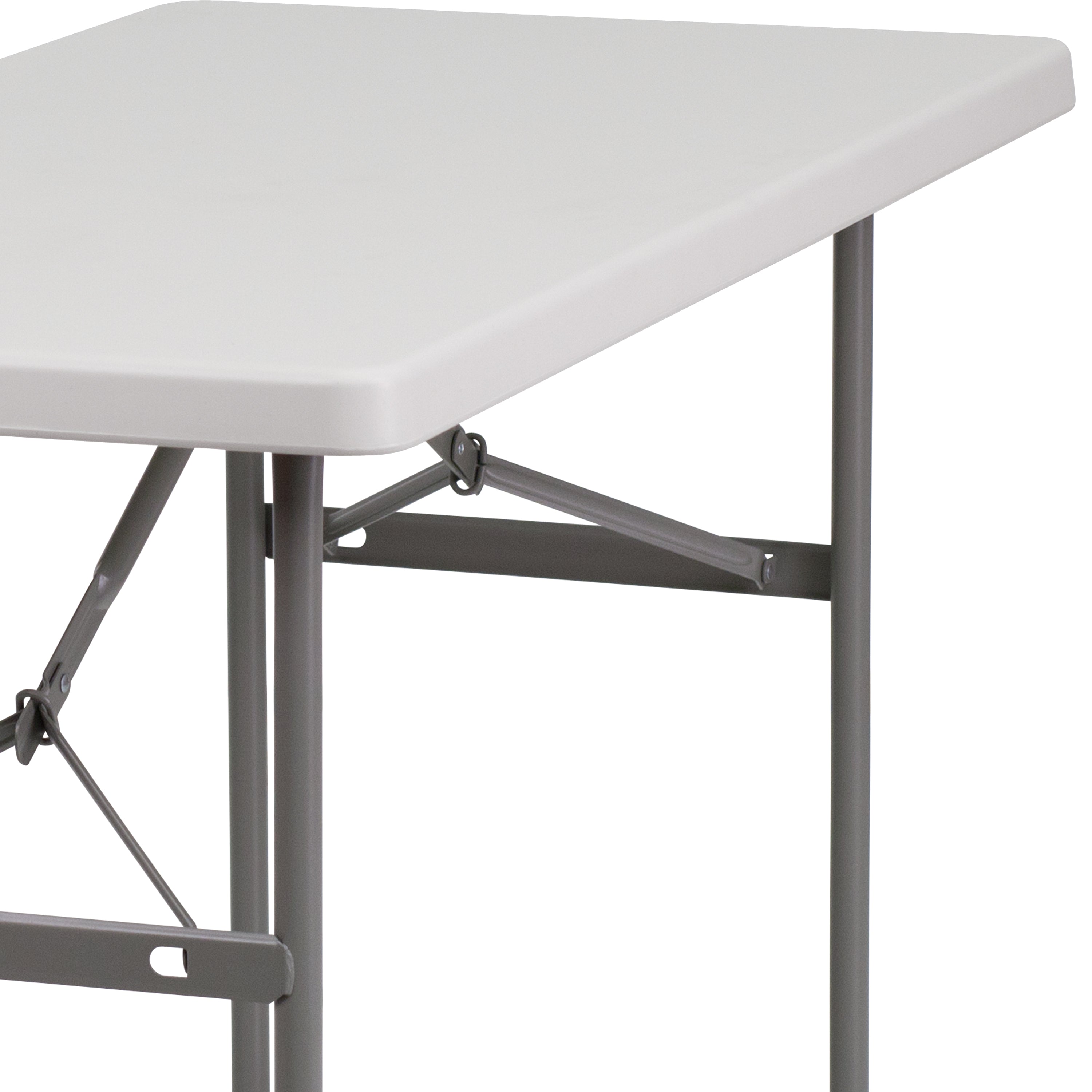 Kathryn 4-Foot Granite White Plastic Folding Table