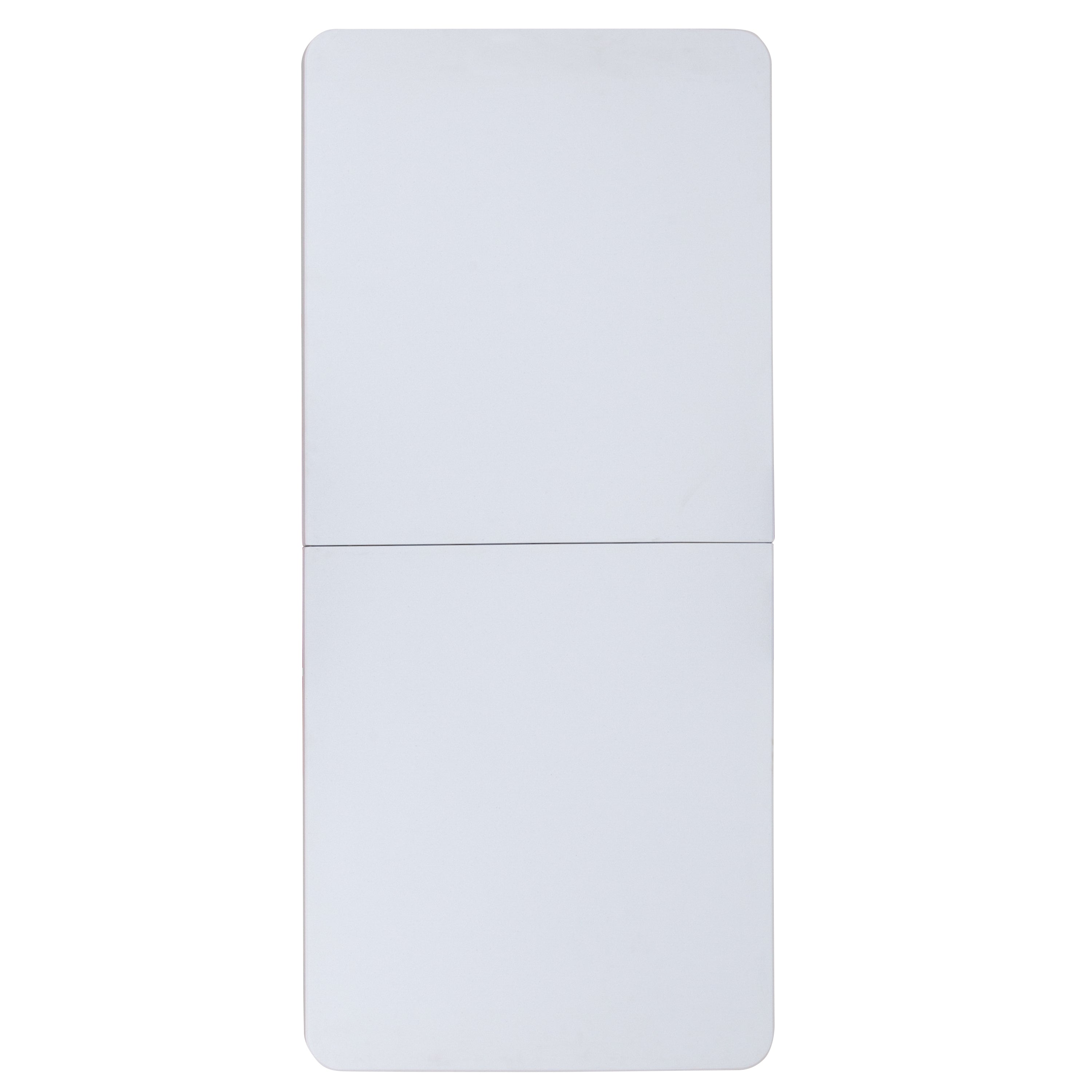 Kathryn 5-Foot Height Adjustable Bi-Fold Granite White Plastic Banquet and Event Folding Table with Carrying Handle