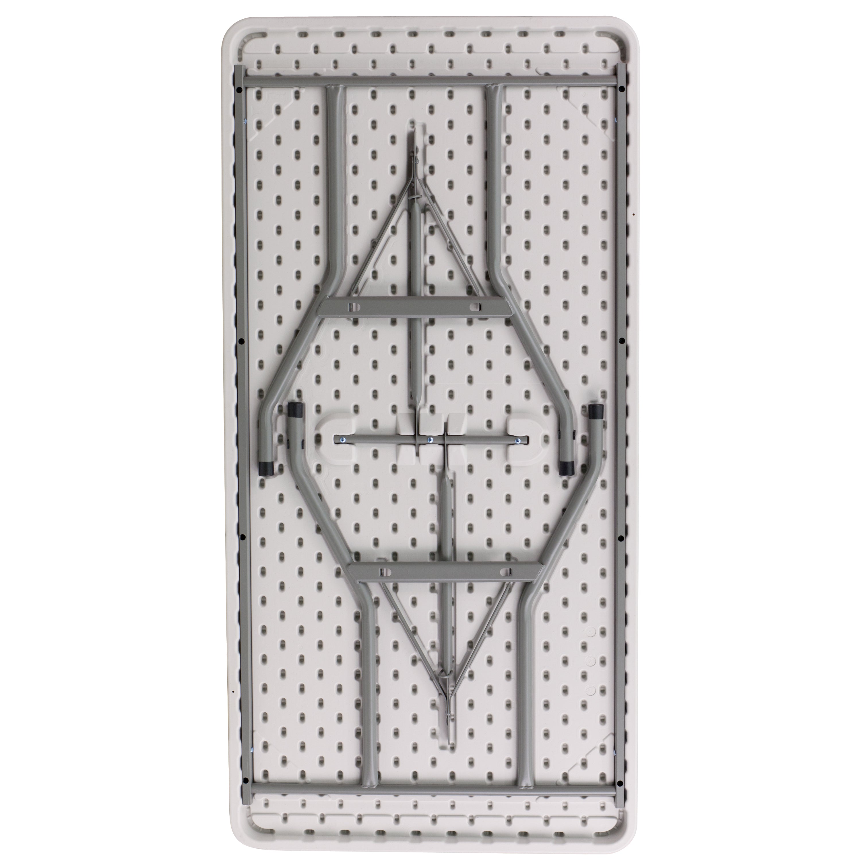 Kathryn 5-Foot Granite White Plastic Folding Table