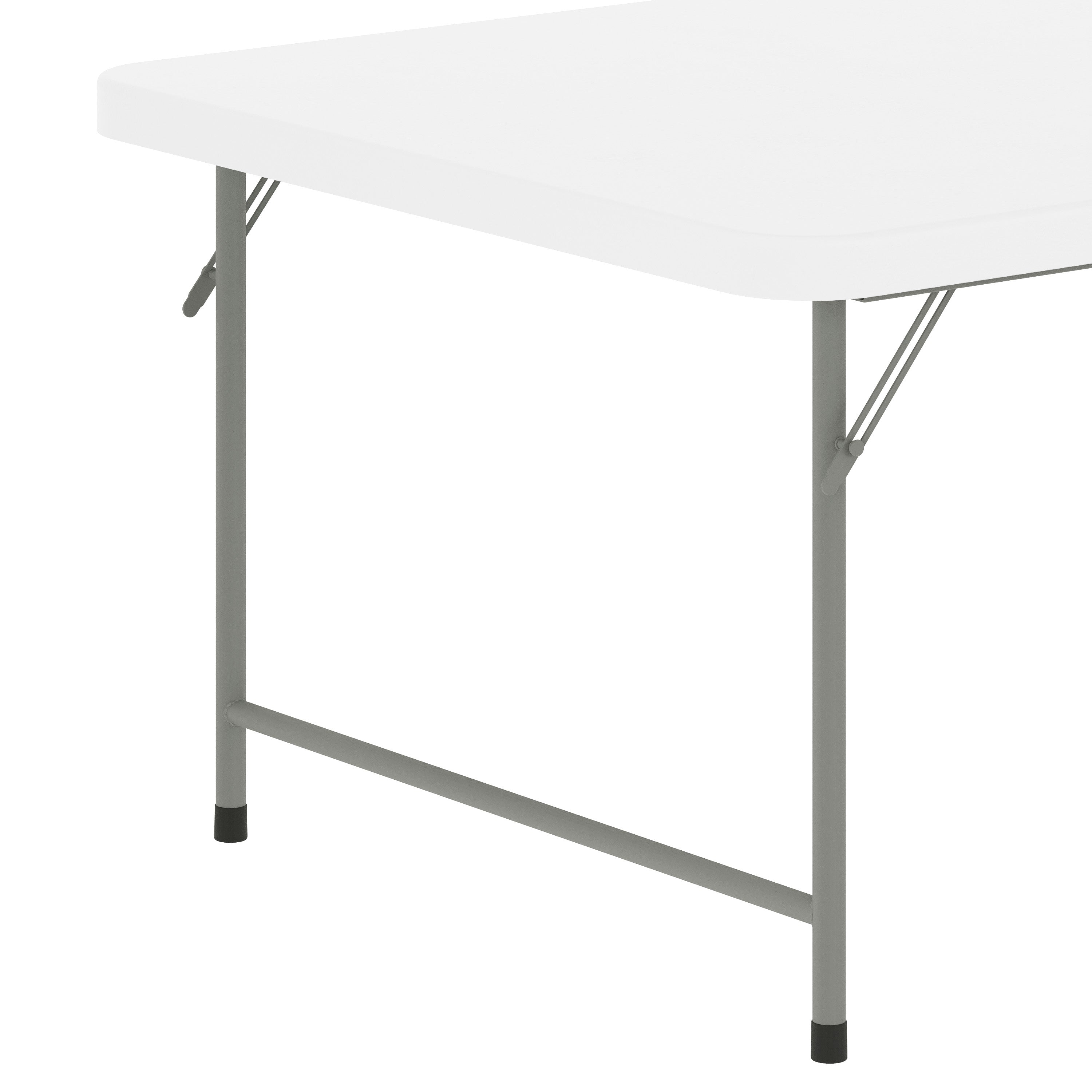 Paige 4.93-Foot Kid's Granite White Plastic Folding Table