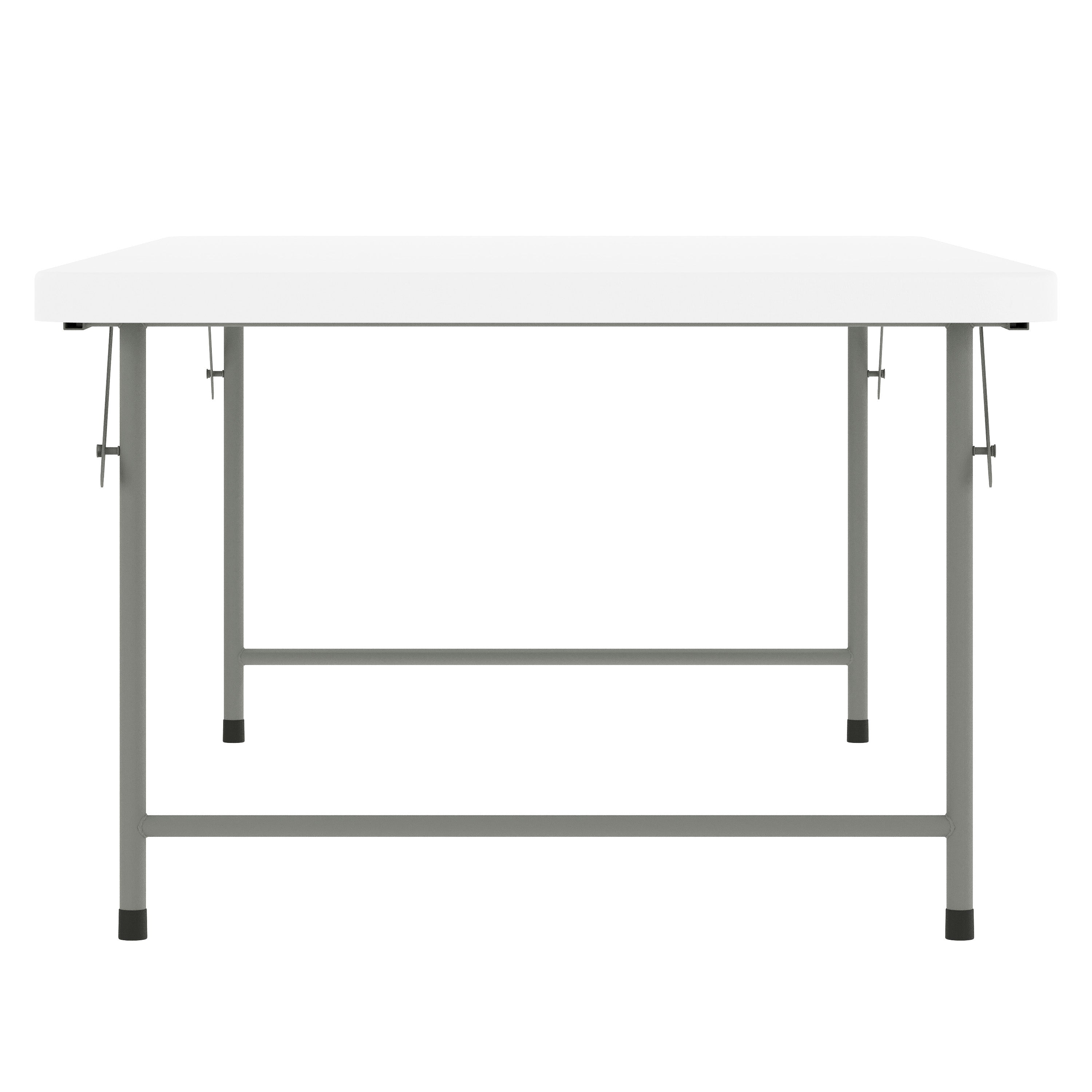 Paige 4.93-Foot Kid's Granite White Plastic Folding Table