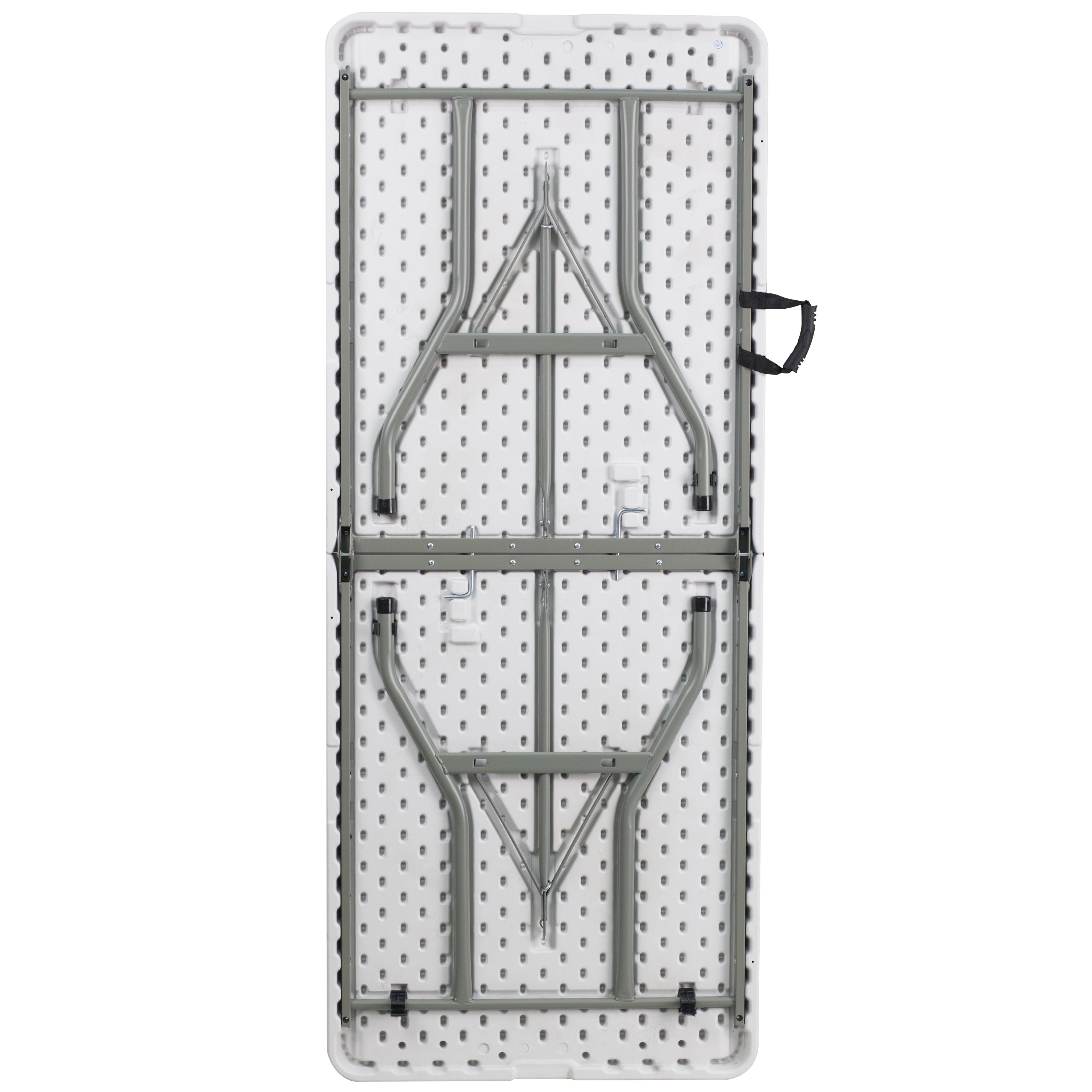 Kathryn 6-Foot Bi-Fold Granite White Plastic Folding Table