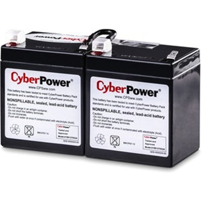 CyberPower RB1270X2A Replacement Battery Cartridge - 2 X 12 V / 7 Ah Sealed Lead-Acid Battery, 18MO Warranty