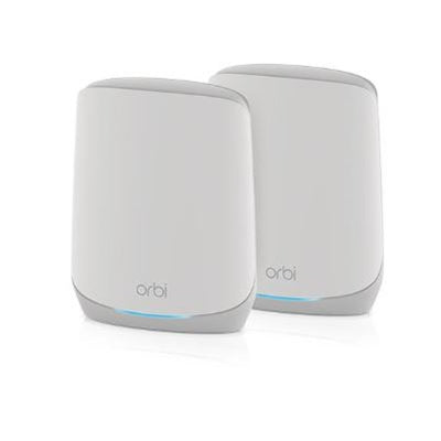 NETGEAR - Orbi 750 Series AX5200 Tri-Band Mesh Wi-Fi 6 System (2-pack) - White