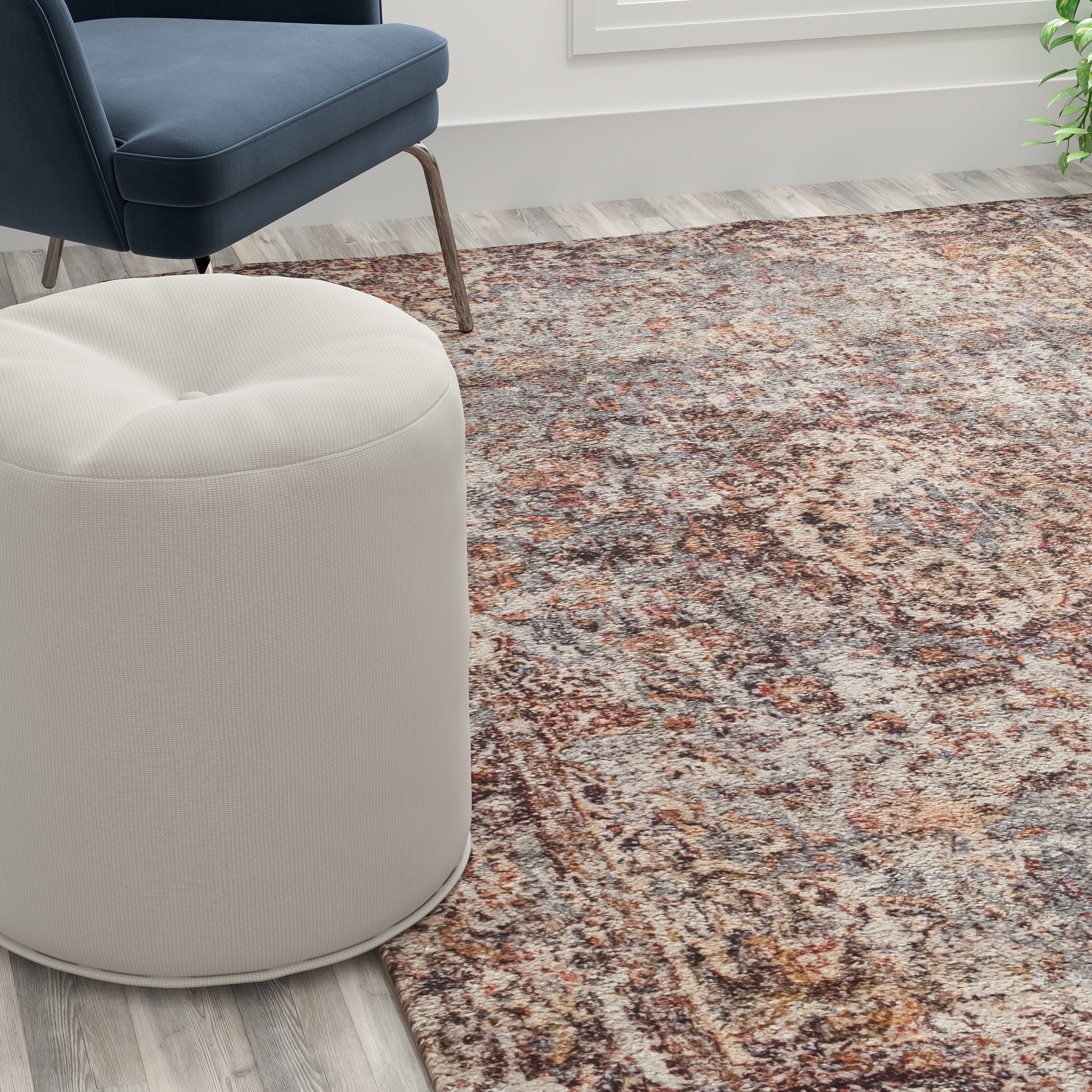 Katherine Artisan Old English Style Traditional Rug - 8' x 10' - Red