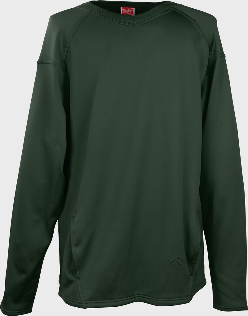 Rawlings Adult Performance Dugout Fleece Pullover - Medium - Dark Green