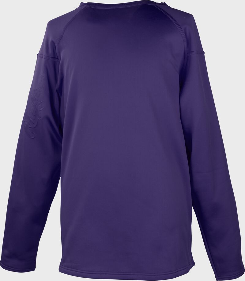 Rawlings Adult Performance Dugout Fleece Pullover - Large - Purple