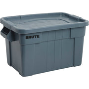 9S3100GRAY Rubbermaid BRUTE Tote W/ Lid,20 Gallon,27-7/8"x17-3/8"x15-1/8"