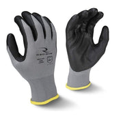 RWG13C-M Radians, Coated Work Gloves, Gray/Black, Medium, 15 Gauge