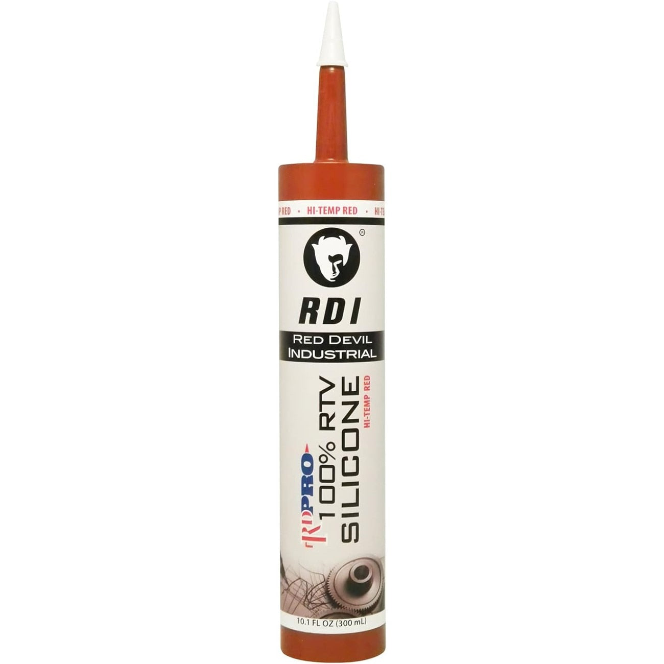 Red Devil Heat  Resistant Silicone-Red (CAR)-10.1 fl ozz