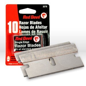 Utility Knife Blades, Razor Blades - Single Edge (10 per card)