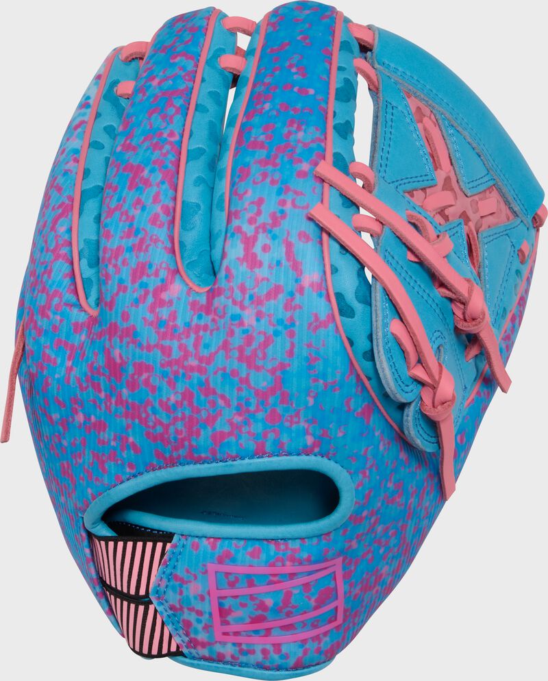 Rawlings Rev1X Series 11.75-Inch Baseball Glove - Right Hand Thrower - Columbia Blue/Pink
