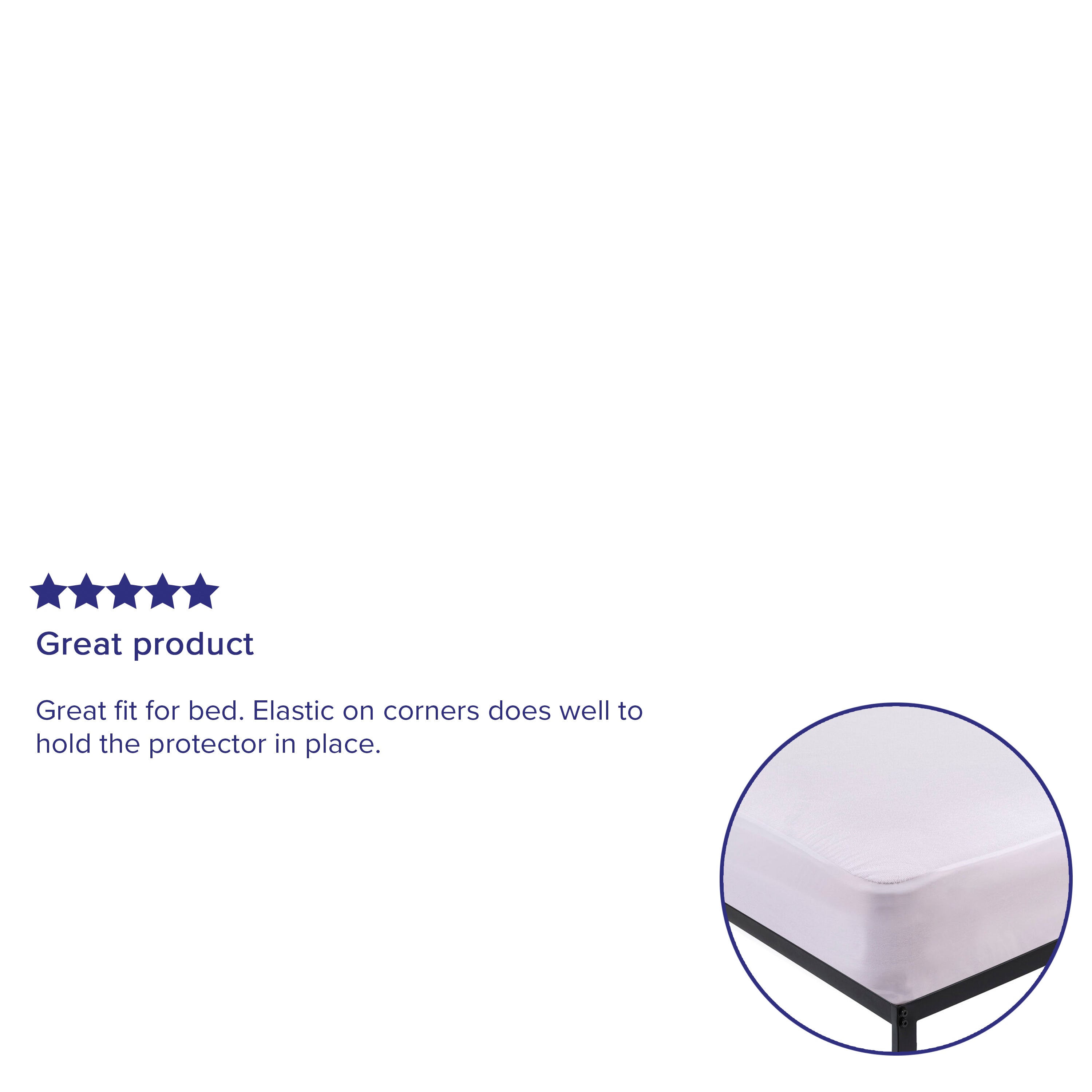 Capri Comfortable Sleep Premium Fitted 100% Waterproof-Hypoallergenic Vinyl Free Mattress Protector - Breathable Fabric Surface, Full