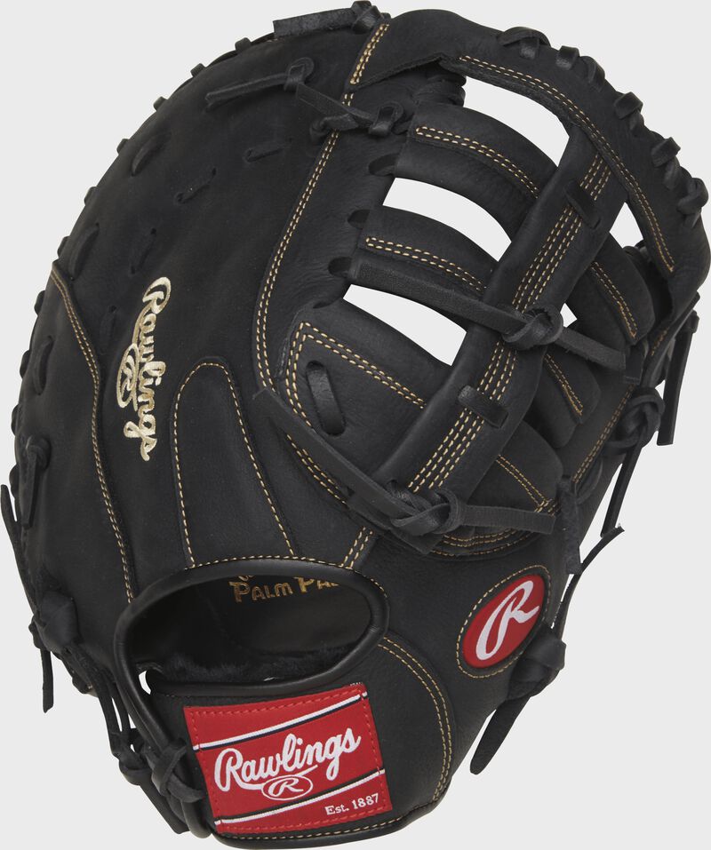 Rawlings Renegade Series First Base Mitt 12.5-Inch Baseball Glove - Left Hand Thrower - Black