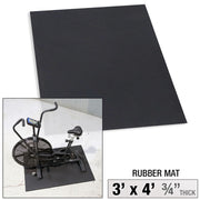 Rubber Equipment Mat 3'X4', 3/4" Thick