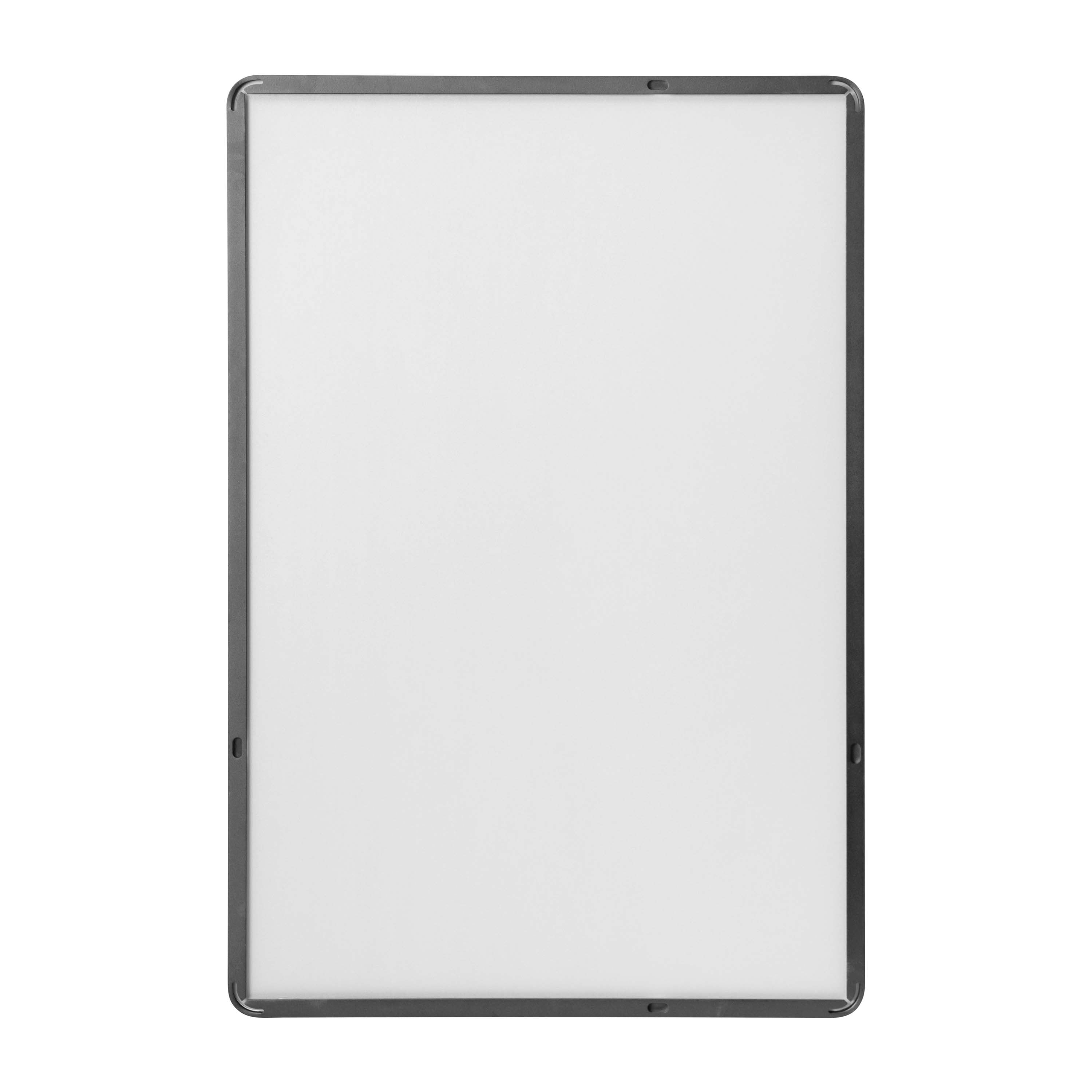 Susan 24" x 36" Decorative Wall Mirror - Rounded Corners, Bathroom & Living Room Glass Mirror Hangs Horizontal Or Vertical, Black
