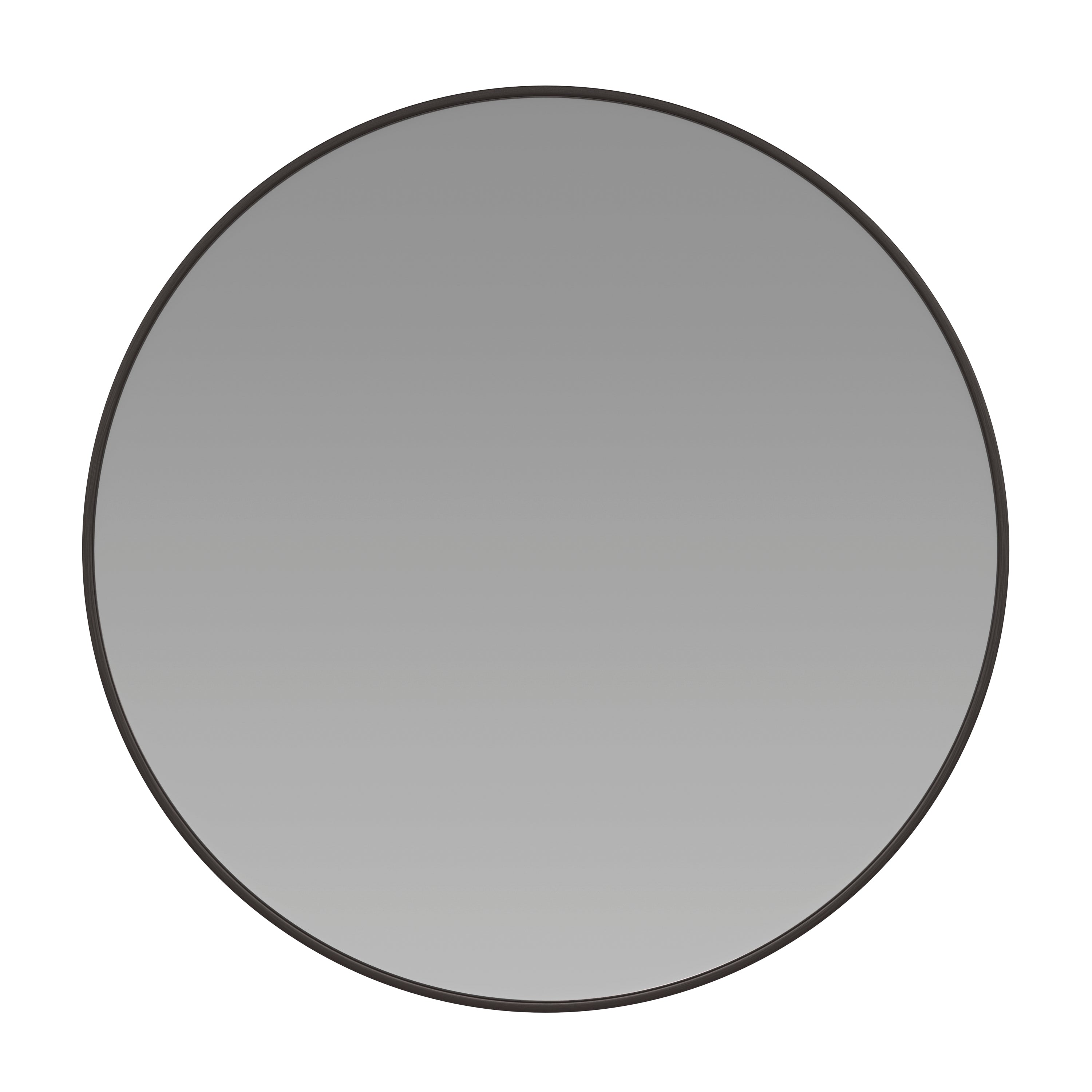 Julianne 30" Round Black Metal Framed Wall Mirror - Large Accent Mirror for Bathroom, Vanity, Entryway, Dining Room, & Living Room