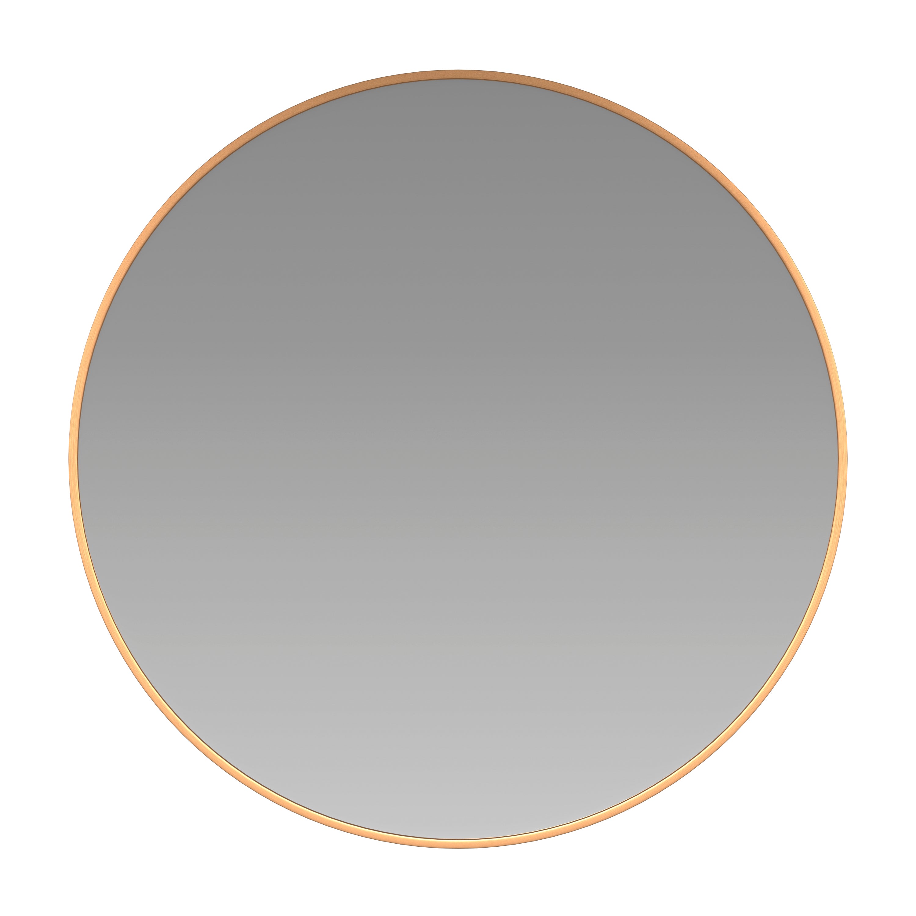 Julianne 36" Round Gold Metal Framed Wall Mirror - Large Accent Mirror for Bathroom, Vanity, Entryway, Dining Room, & Living Room