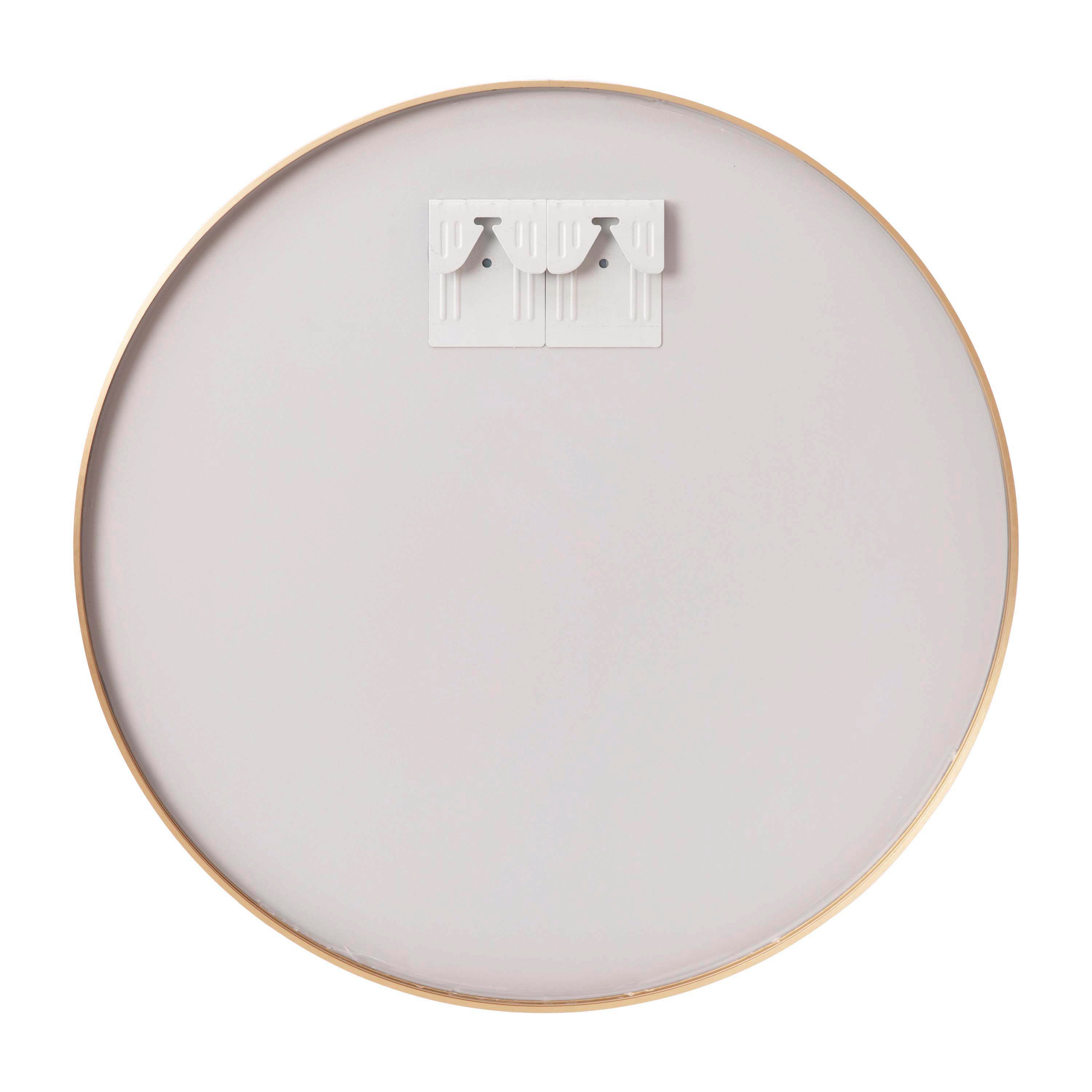 Julianne 36" Round Gold Metal Framed Wall Mirror - Large Accent Mirror for Bathroom, Vanity, Entryway, Dining Room, & Living Room