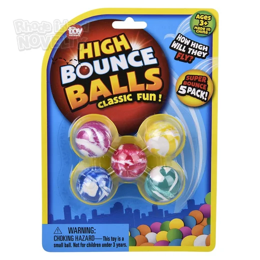7mm) Hi-Bounce Balls Assortment-Carded,Pack of 12