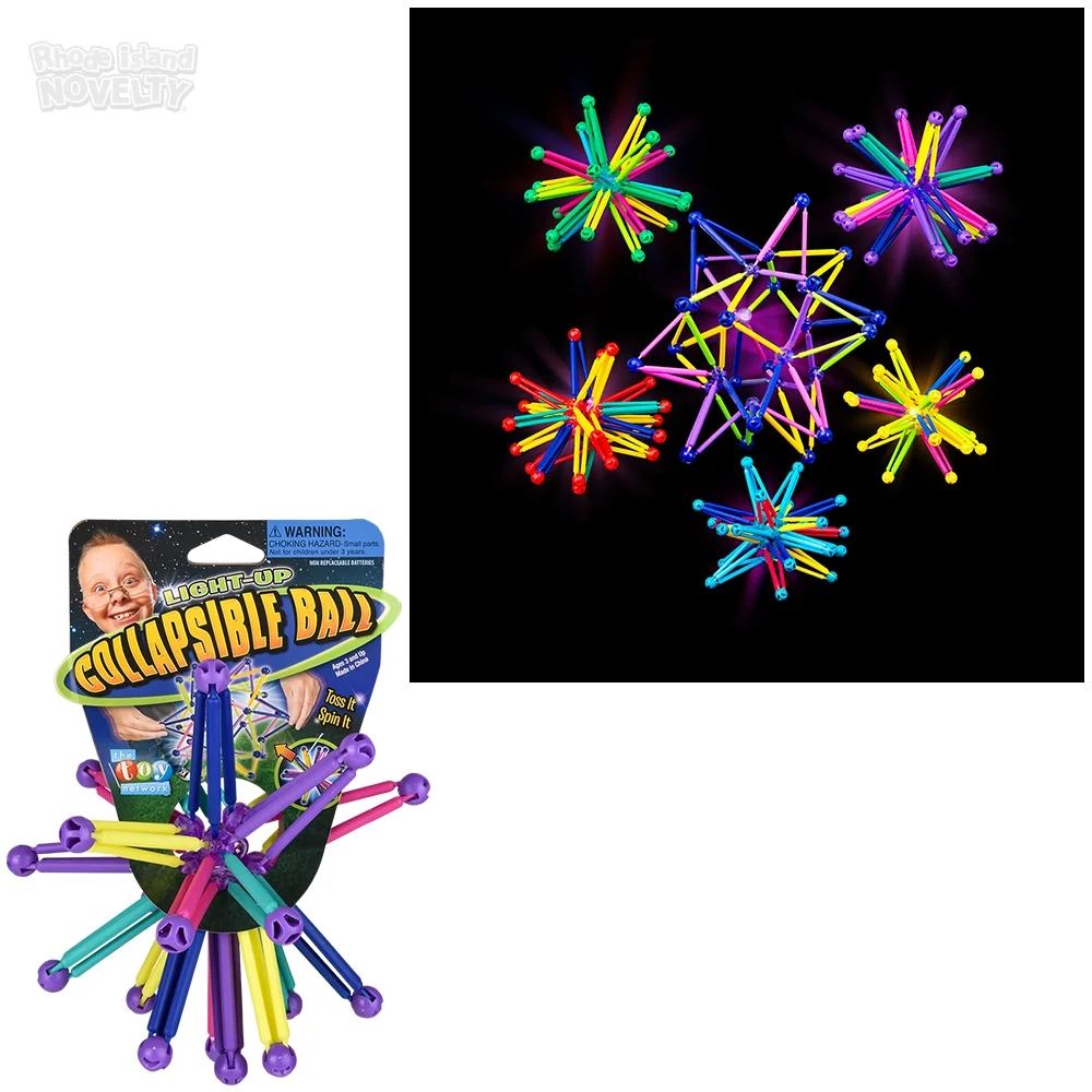 12" Light-Up Collapsible Ball,Pack of 12