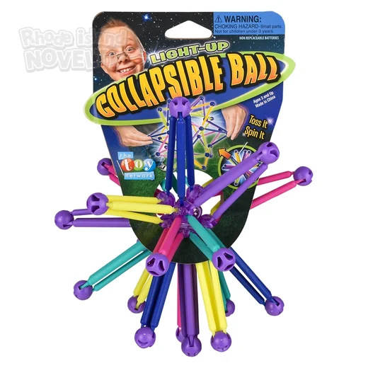 12" Light-Up Collapsible Ball,Pack of 12