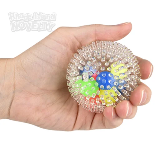 2.4" Squeezy Spiky Molecule Ball,Pack of 12