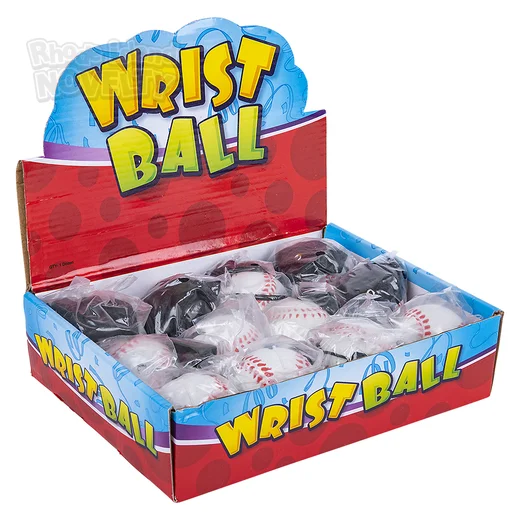 2.25" Wrist Band Return Baseball,Pack of 12
