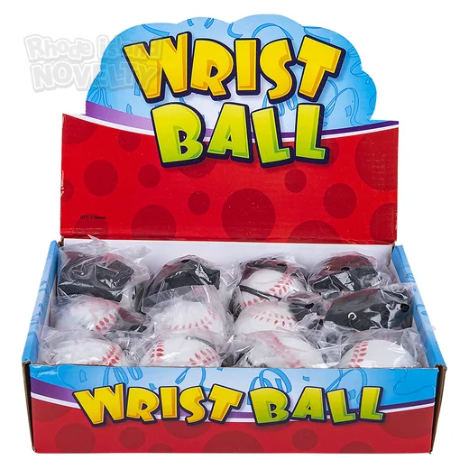 2.25" Wrist Band Return Baseball,Pack of 12