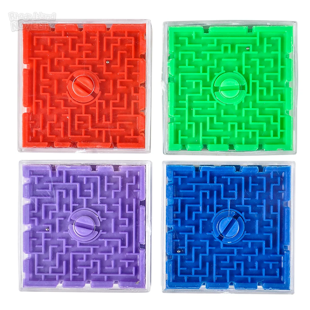 2.5" Plastic Maze Game,Pack of 12
