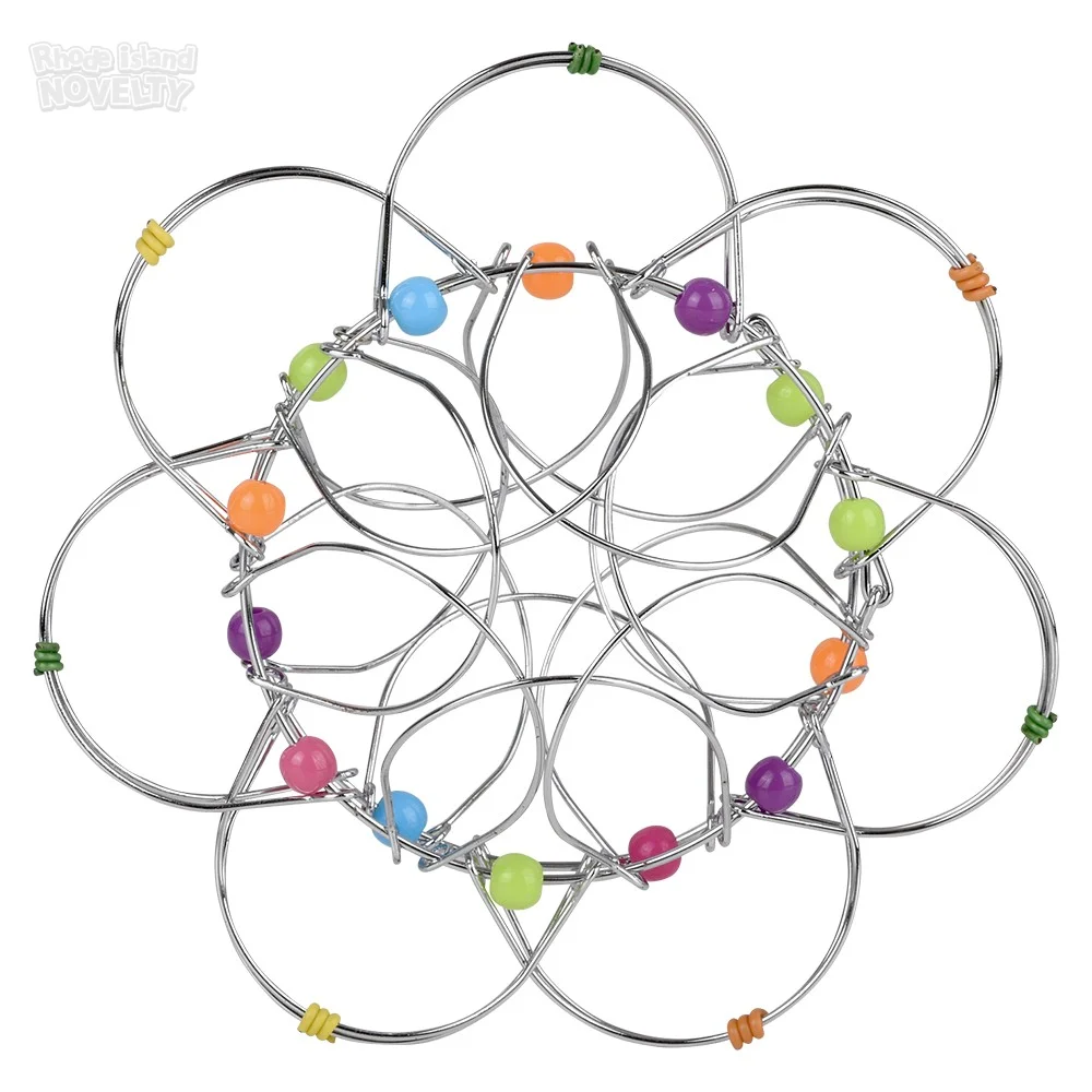 Metal Wire Fidget Puzzle 4",Pack of 12